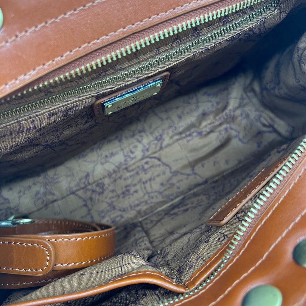 Patricia Nash Womens Purse Discovery Leather Embossed Minor Tan - Picture 15 of 16